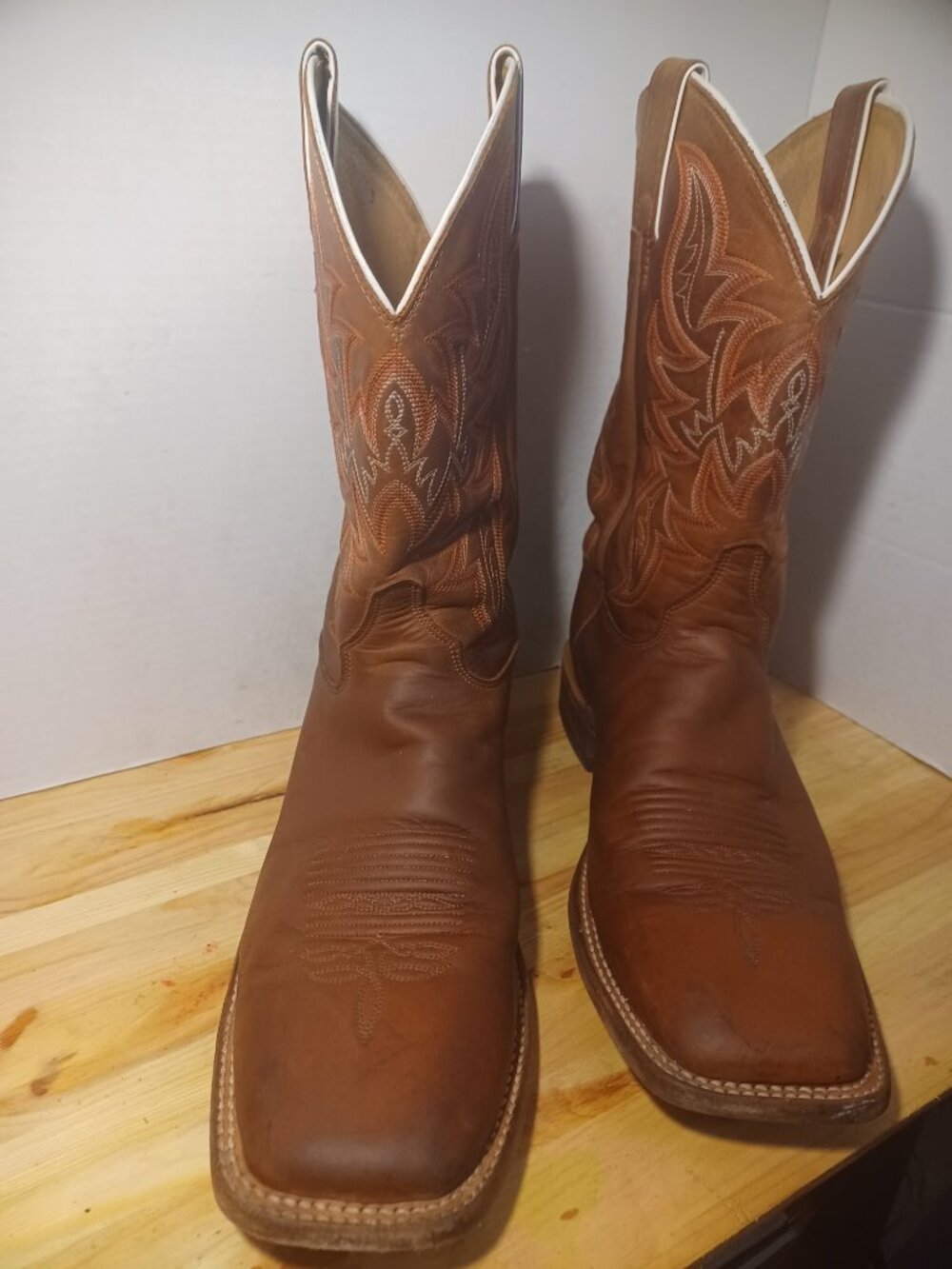 Vintage Justin Western Boots Men size 10 1/2 - Picture 2 of 16